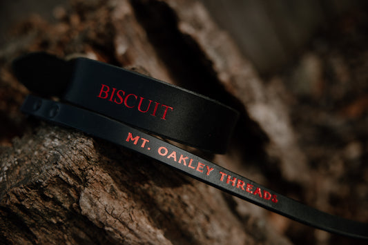 Valentines Oakley Leather Collar - Nickname