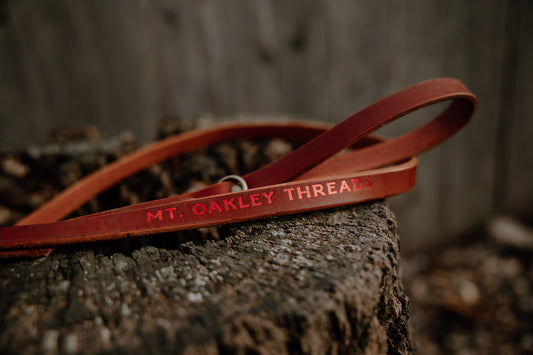 Ozark Leather Leash Foiled